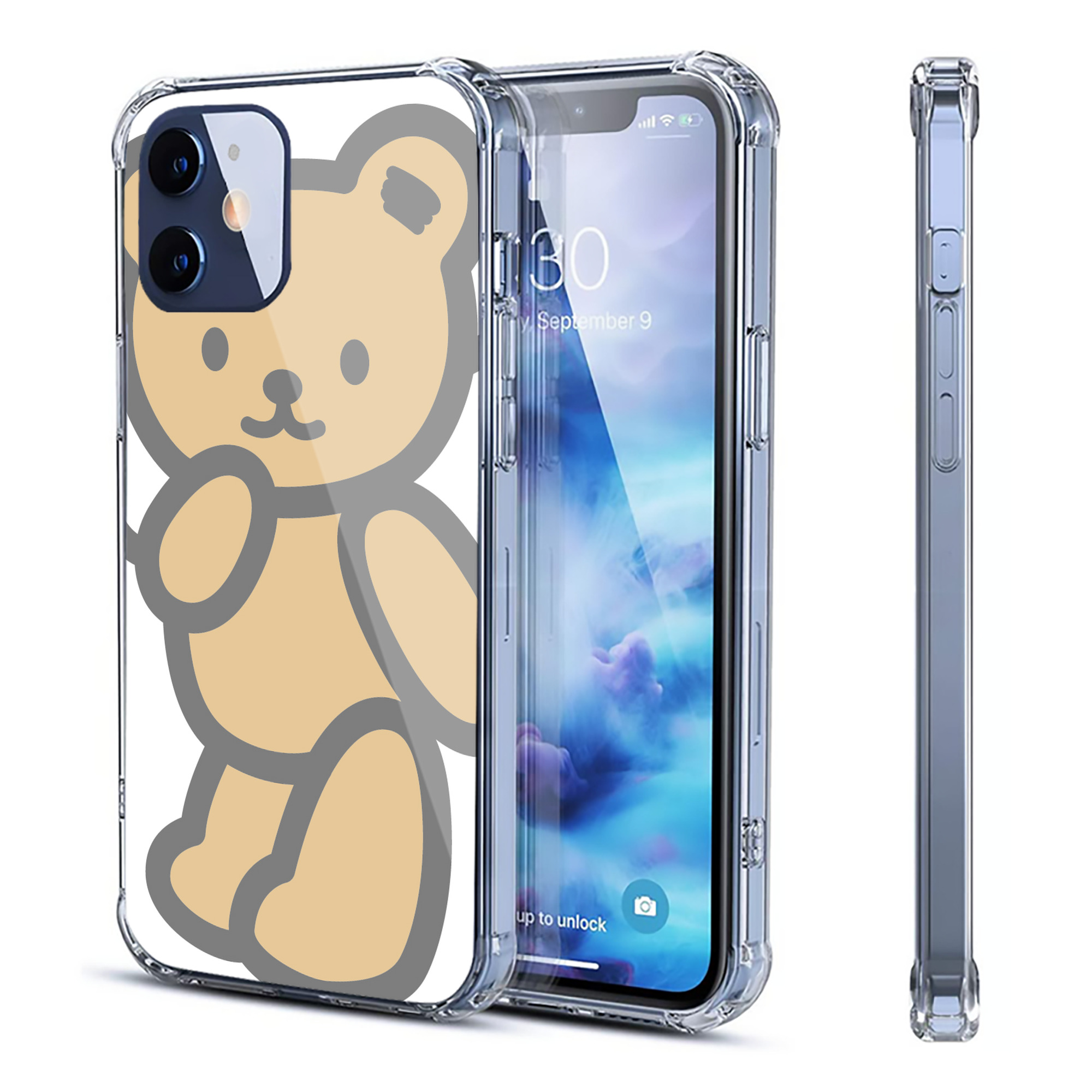 （画像用） Hello Kitty ハローキティ 【iPhone 12シリーズ対応】透明スマホケース（クリアソフトケース）